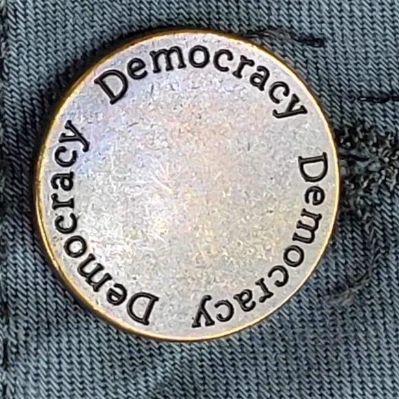 Democracy Ab Technology Cargo Pants Women's Size 8 Gray Canvas Stretch Mid Rise - Picture 4 of 9